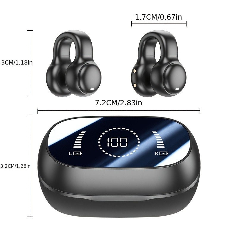GENAI M47 Earbud Headphones – Compact Wireless Earbuds with ANC & Long Endurance
