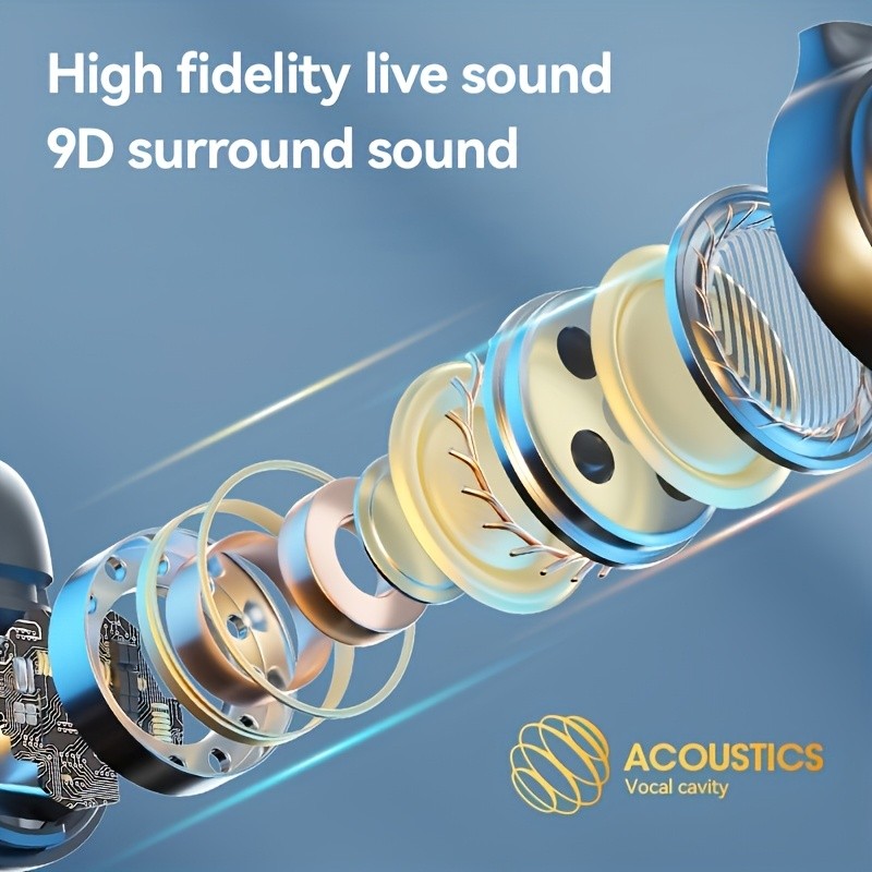 GENAI M47 Earbud Headphones – Compact Wireless Earbuds with ANC & Long Endurance