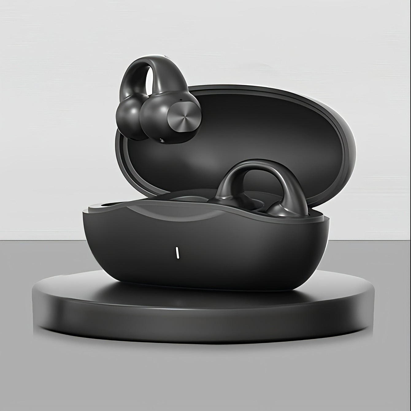 GENAI J01 Wireless Earbuds – Open-Ear Clip Headphones with Touch Volume Control