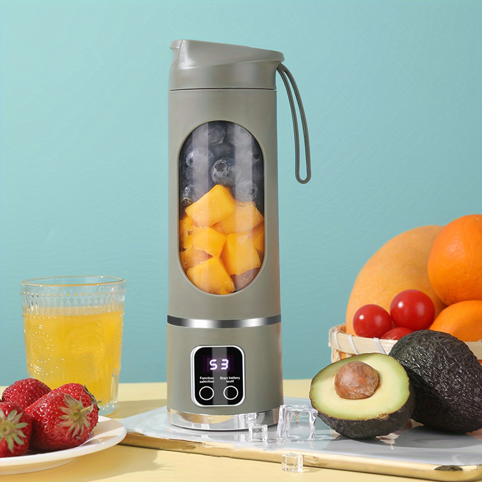GENAI HS-860 Portable Citrus Juicer – 2-in-1 Convenience for Fresh Juice Anywhere