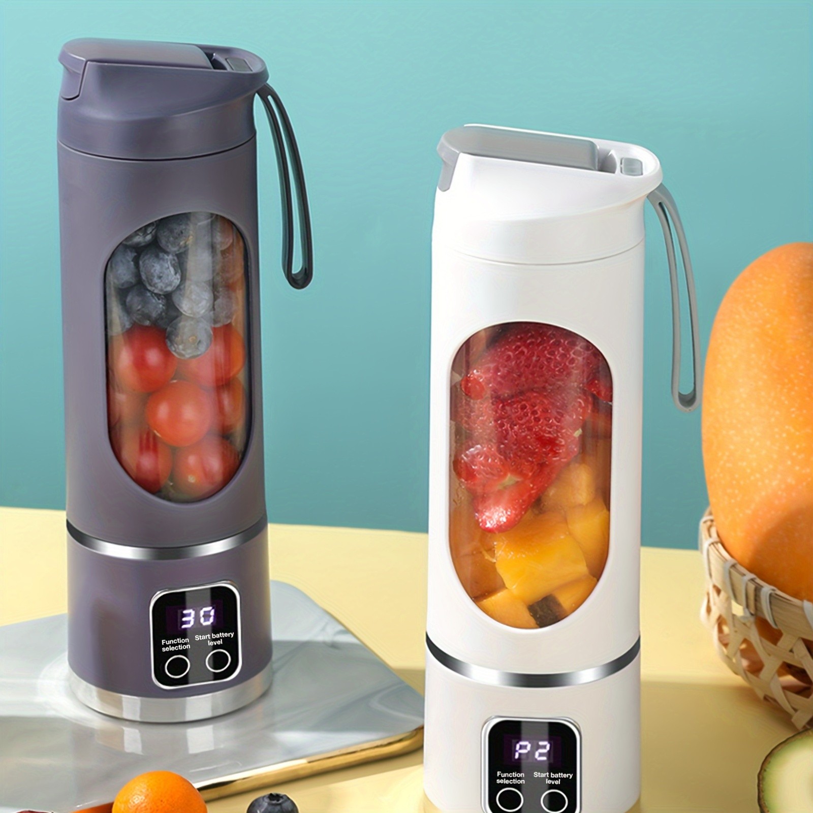 GENAI HS-860 Portable Citrus Juicer – 2-in-1 Convenience for Fresh Juice Anywhere