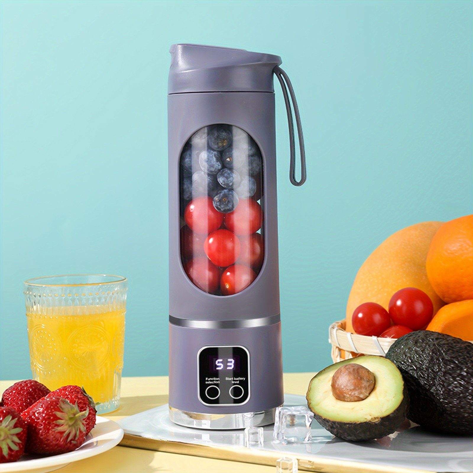 GENAI HS-860 Portable Citrus Juicer – 2-in-1 Convenience for Fresh Juice Anywhere
