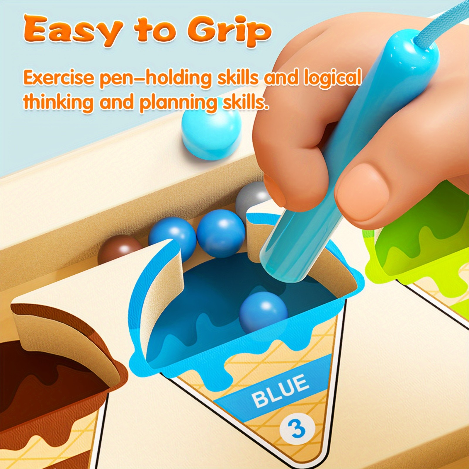 GENAI Wooden Magnetic Colour & Number Maze Puzzle Board – A Fun Learning Adventure for Curious Minds