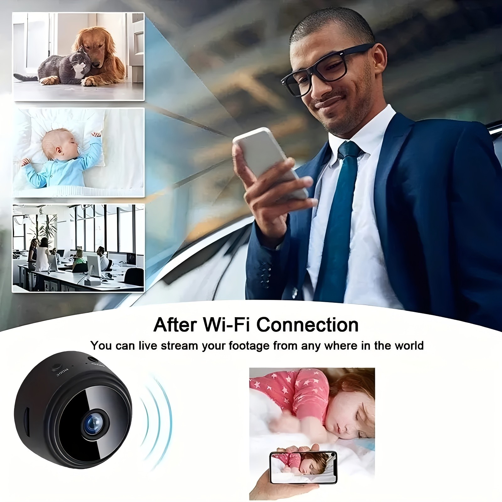 GENAI Wireless WiFi Security Camera – Compact 480P HD Protection for Every Kiwi Home