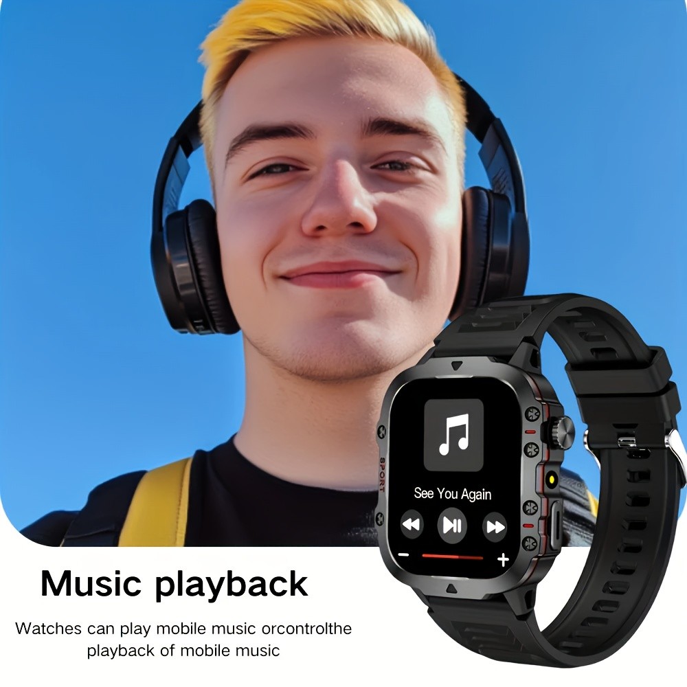 ERUN Men’s Outdoor Smart Watch – 4.6 cm HD Touchscreen Power for Sport, Adventure & Everyday Life