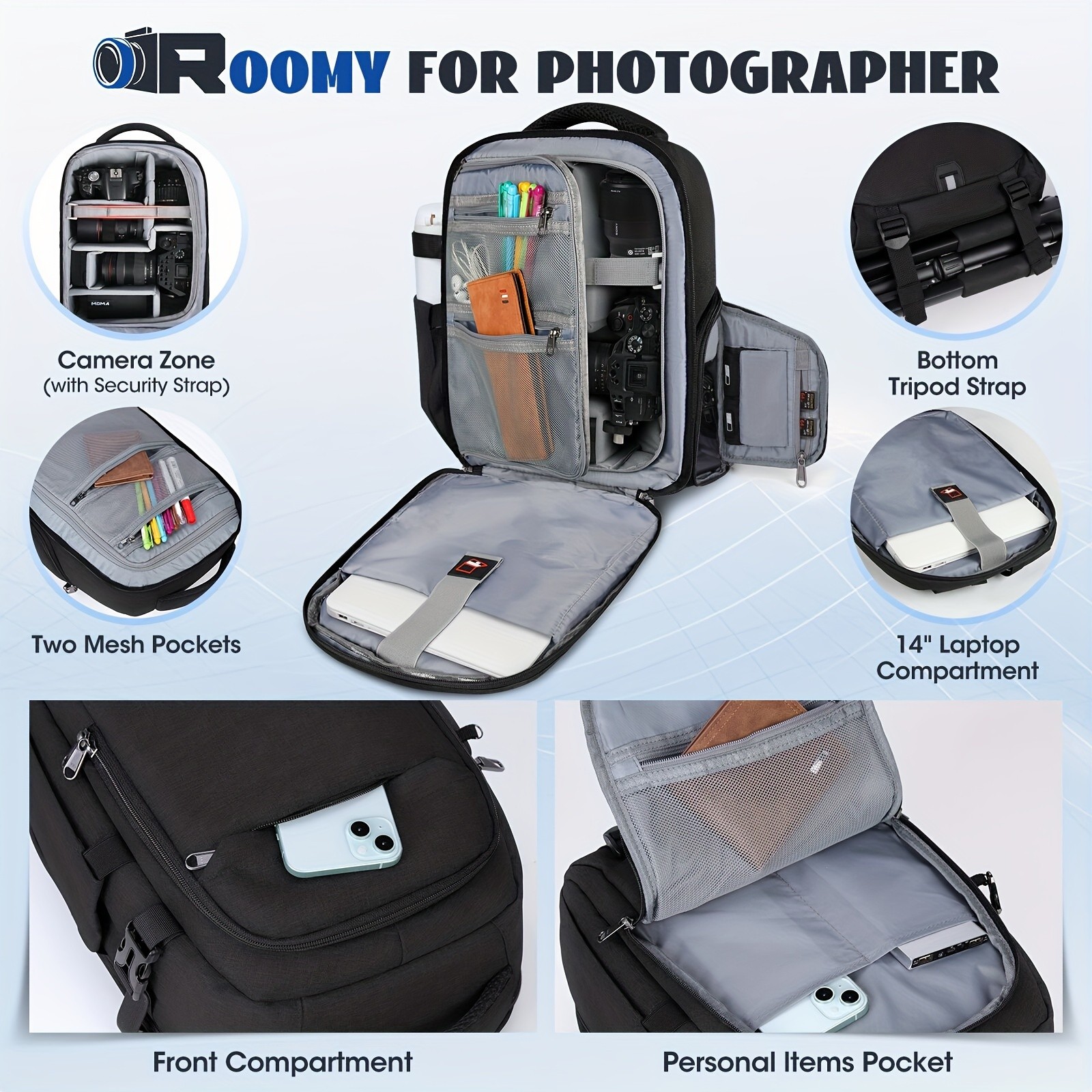 RAINSMORE Camera Backpack – Professional Protection for Photographers on the Move