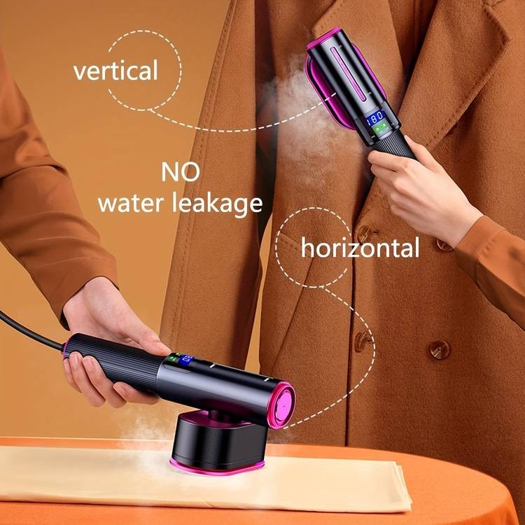 ESUPER 2-in-1 LED Rotating Garment Steamer – Modern Clothing Care Made Simple