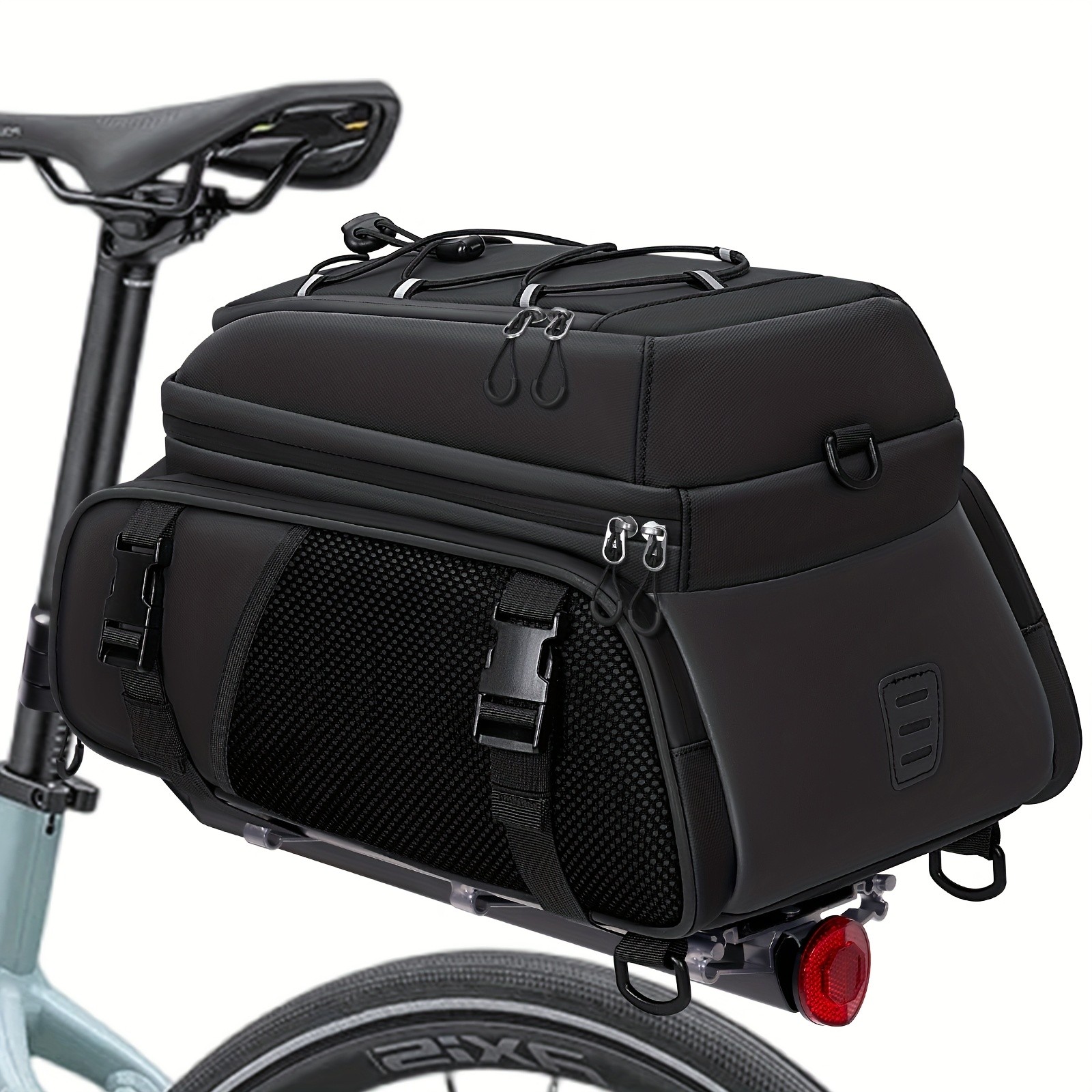 RAINSMORE 4-in-1 Expandable Bike Bag – Ultimate 15L Storage for Cycling, Commuting & Outdoor Adventures
