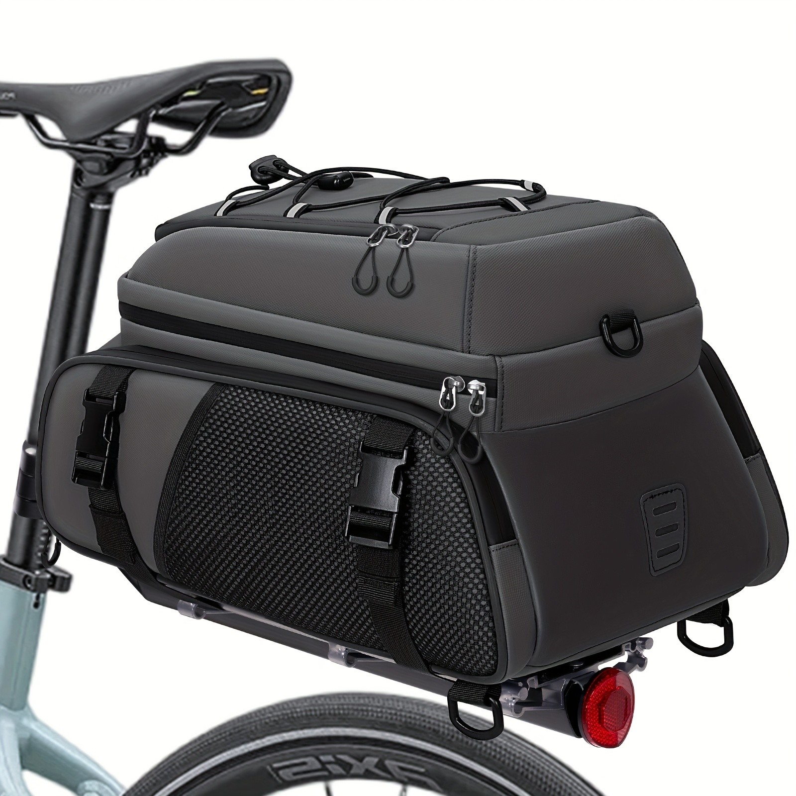 RAINSMORE 4-in-1 Expandable Bike Bag – Ultimate 15L Storage for Cycling, Commuting & Outdoor Adventures