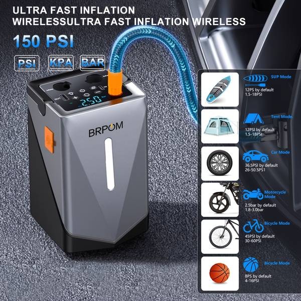 BRPOM Car Jump Starter with Air Compressor – Your All-In-One Roadside Rescue Companion