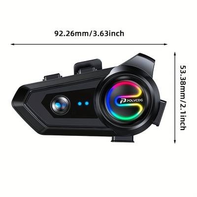 POLVCDG Motorcycle Helmet Wireless Headset – Ride Smarter, Safer & Fully Connected