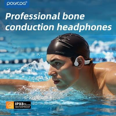 POLVCDG Wireless Bone Conduction Open-Ear Headphones – Waterproof, Comfortable & Built for Active Lifestyles