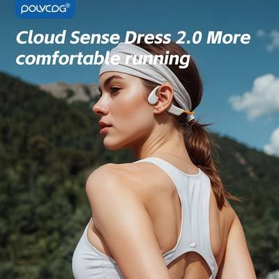 POLVCDG Wireless Bone Conduction Open-Ear Headphones – Waterproof, Comfortable & Built for Active Lifestyles