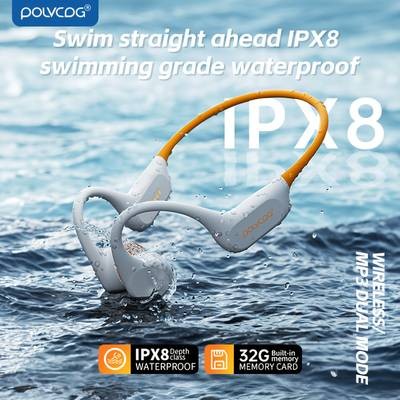 POLVCDG Wireless Bone Conduction Open-Ear Headphones – Waterproof, Comfortable & Built for Active Lifestyles