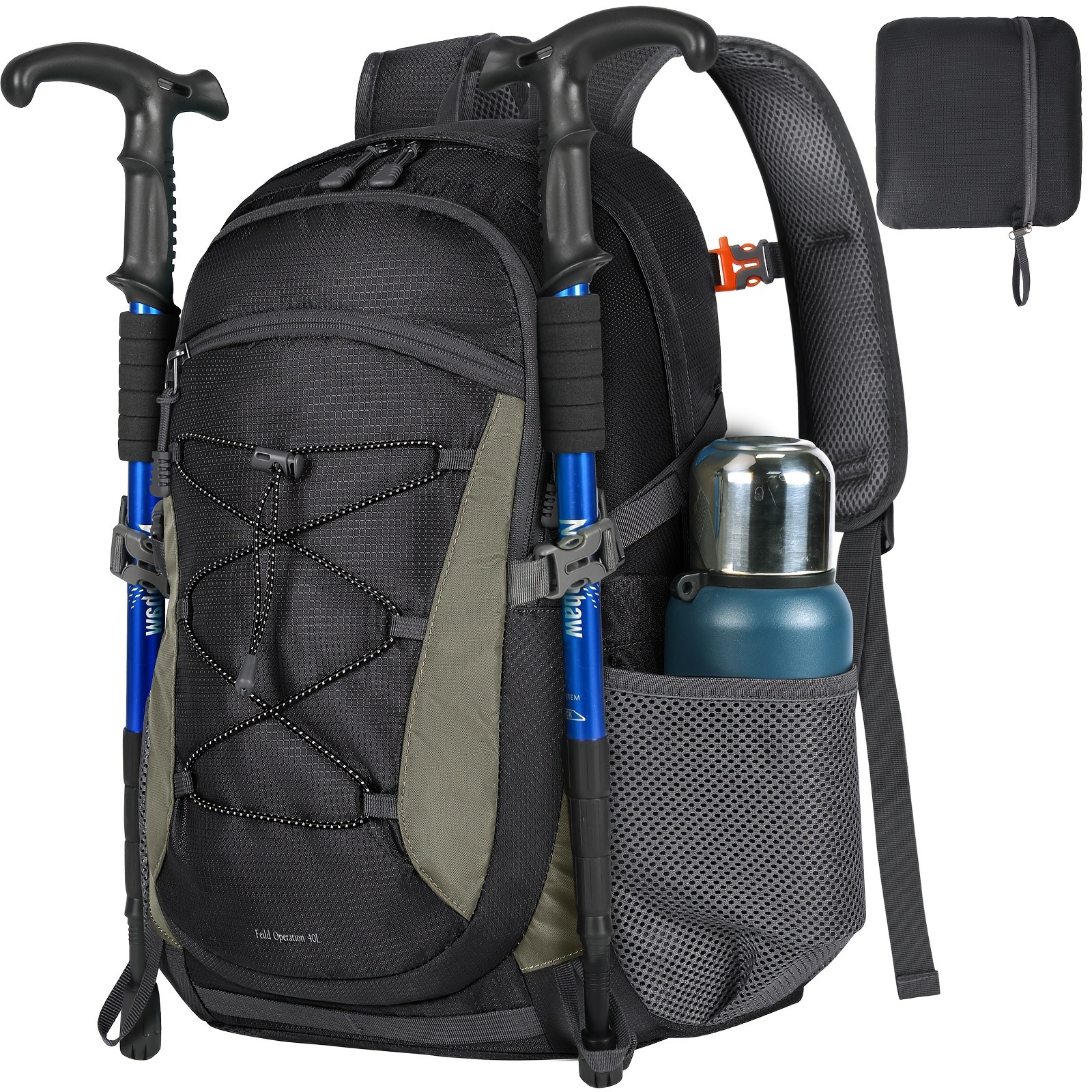 RAINSMORE 40L Unisex Hiking Backpack – Lightweight, Large-Capacity Comfort for NZ Outdoor Adventures