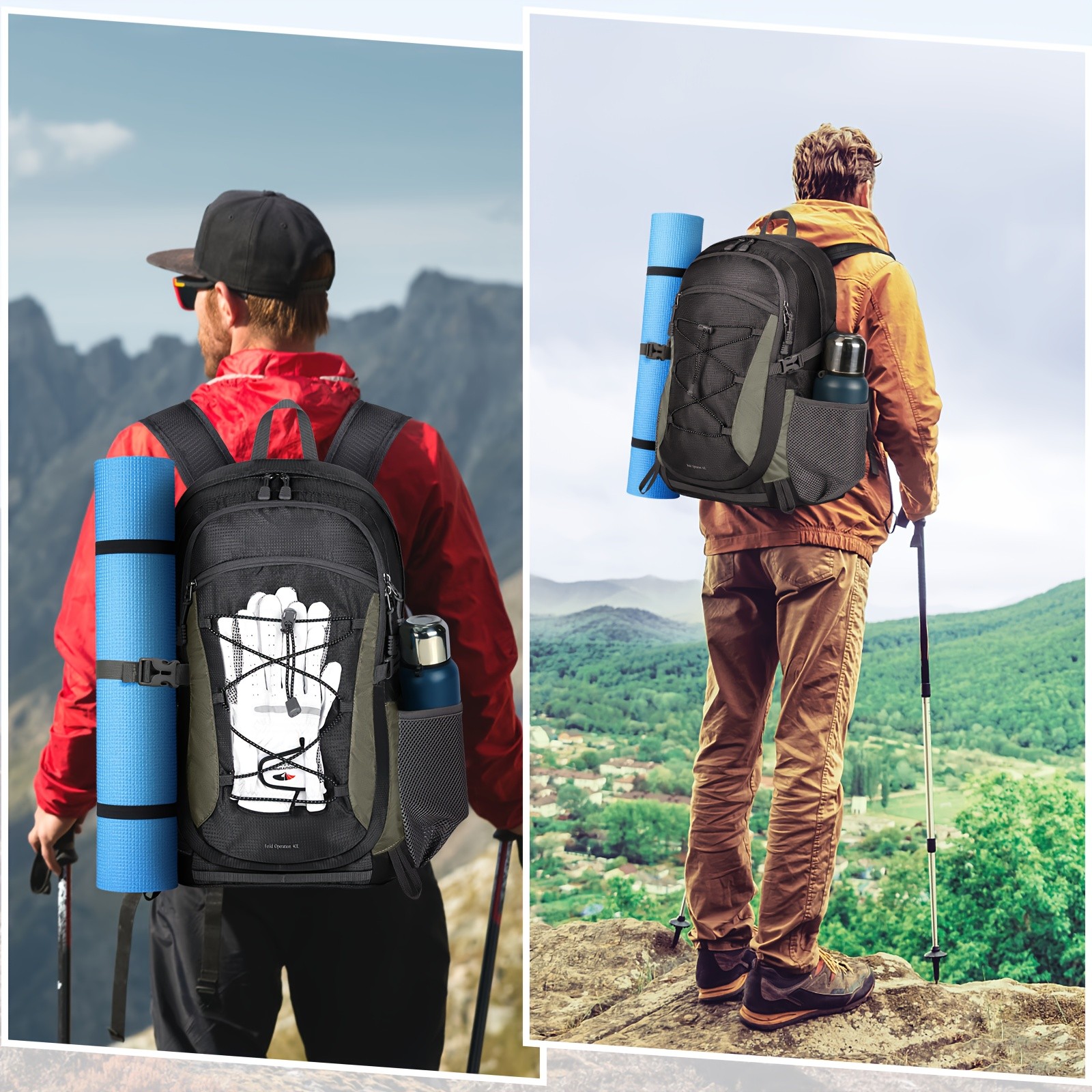 RAINSMORE 40L Unisex Hiking Backpack – Lightweight, Large-Capacity Comfort for NZ Outdoor Adventures