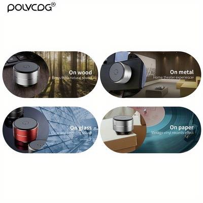 POLVCDG Audio Bone Conduction Wireless Speaker – Open-Air Sound, Deep Vibration & Modern Wireless Audio