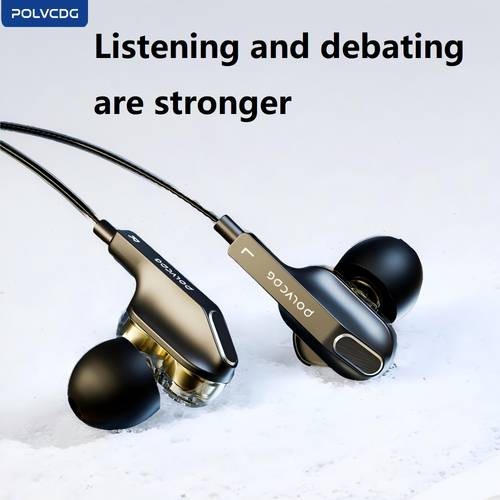 POLVCDG Type-C Wired Gaming Headphones – Noise-Isolating, Anti-Tangle & Built for Gamers