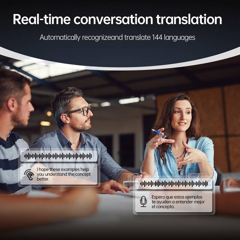 LIFEBEE AI Translation Glasses – Smart Wireless Eyewear for Language, Travel & Outdoor Lifestyle