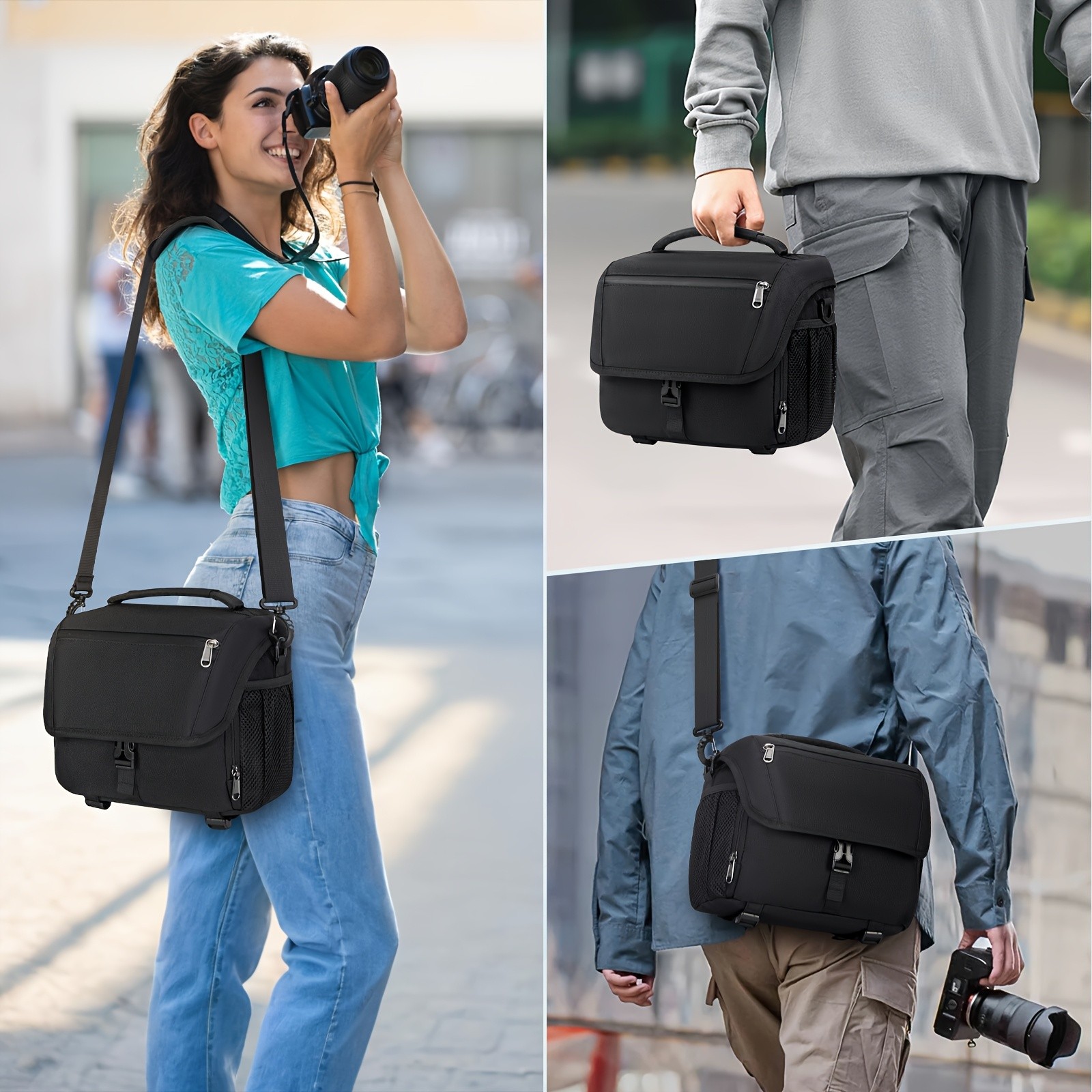 RAINSMORE Camera Bag – Compact, Protective & Travel-Ready for DSLR, Mirrorless & Action Cameras
