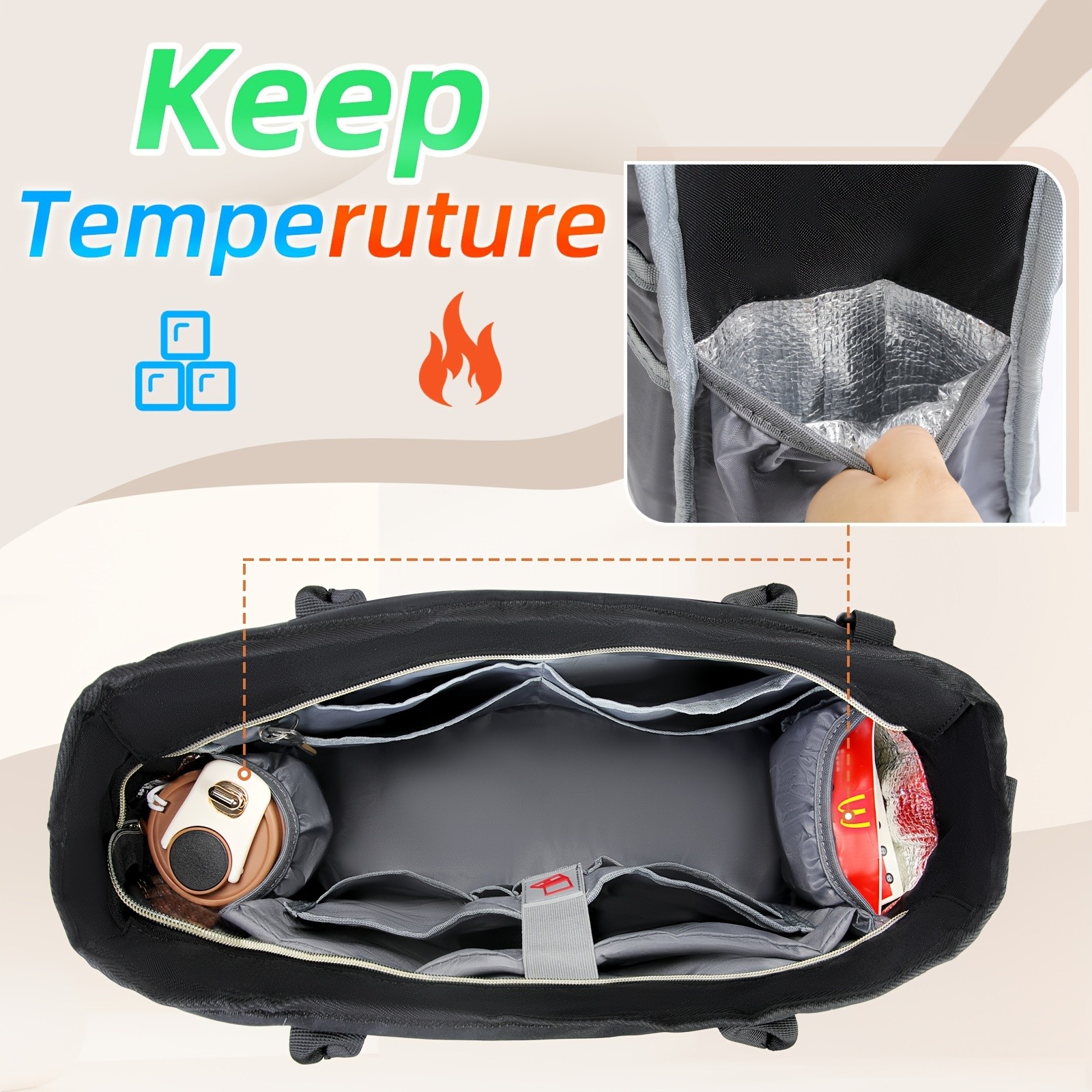 RAINSMORE Women’s 39.62 cm Laptop Bag – Professional Large Work Tote for Teachers, Nurses & Office Life