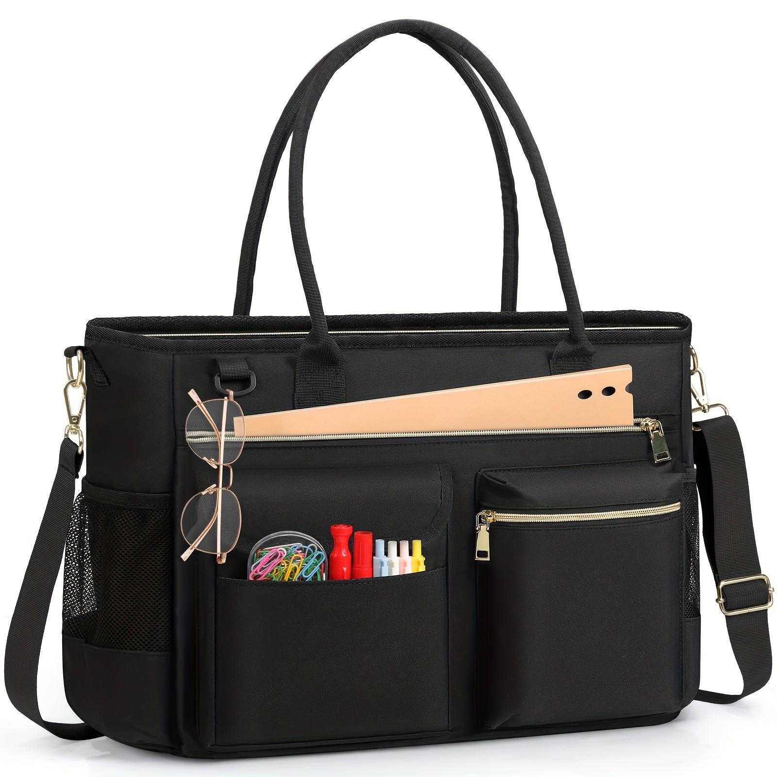 RAINSMORE Women’s 39.62 cm Laptop Bag – Professional Large Work Tote for Teachers, Nurses & Office Life