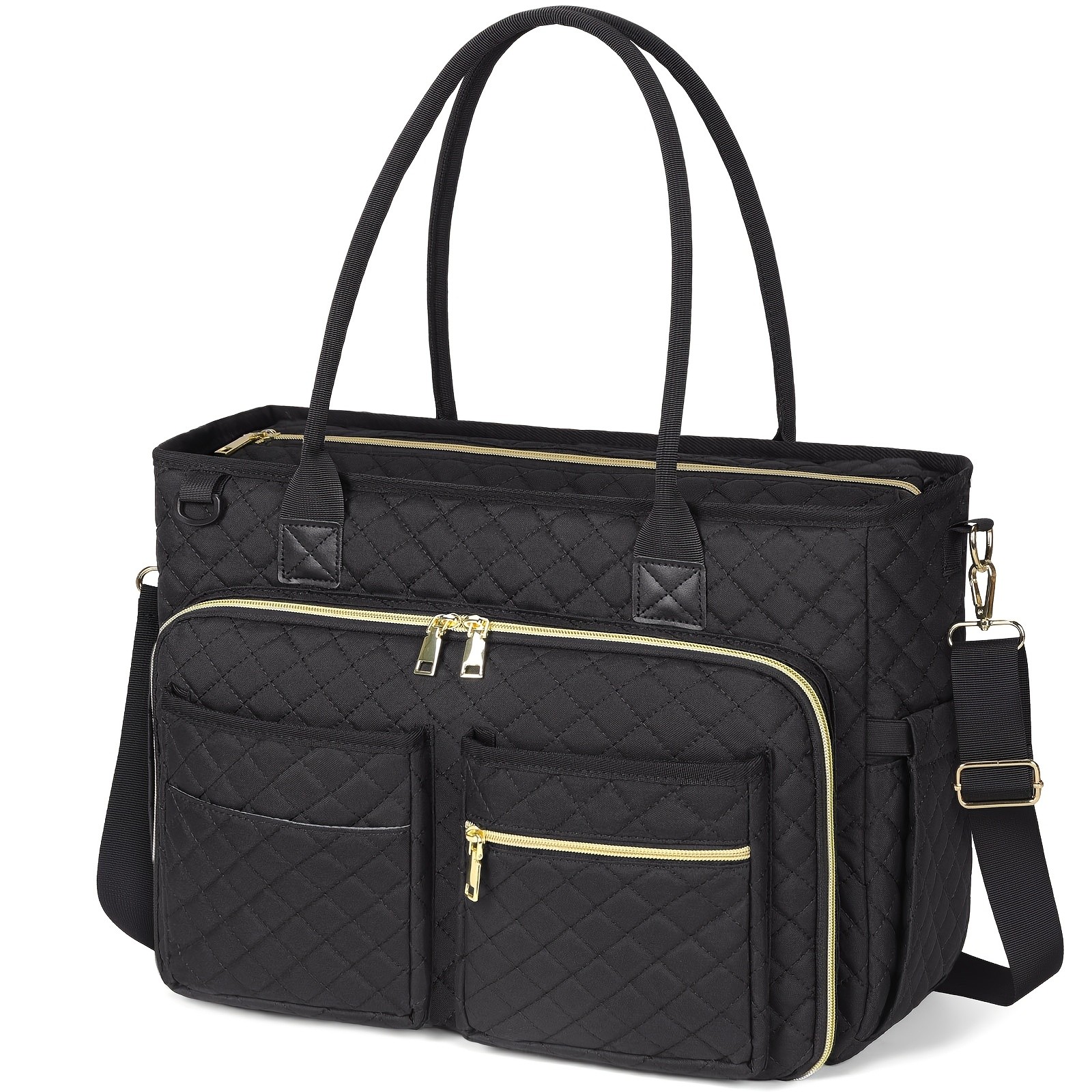 NUBILY Women’s 15.6-Inch Teacher’s Laptop Bag – Professional Work Tote with Insulated Pocket & Crossbody Strap