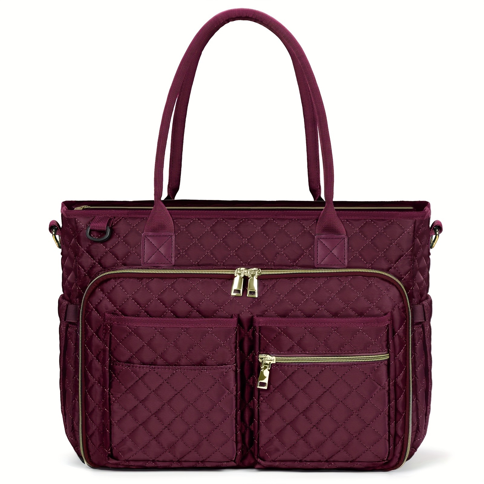 NUBILY Women’s 15.6-Inch Teacher’s Laptop Bag – Professional Work Tote with Insulated Pocket & Crossbody Strap