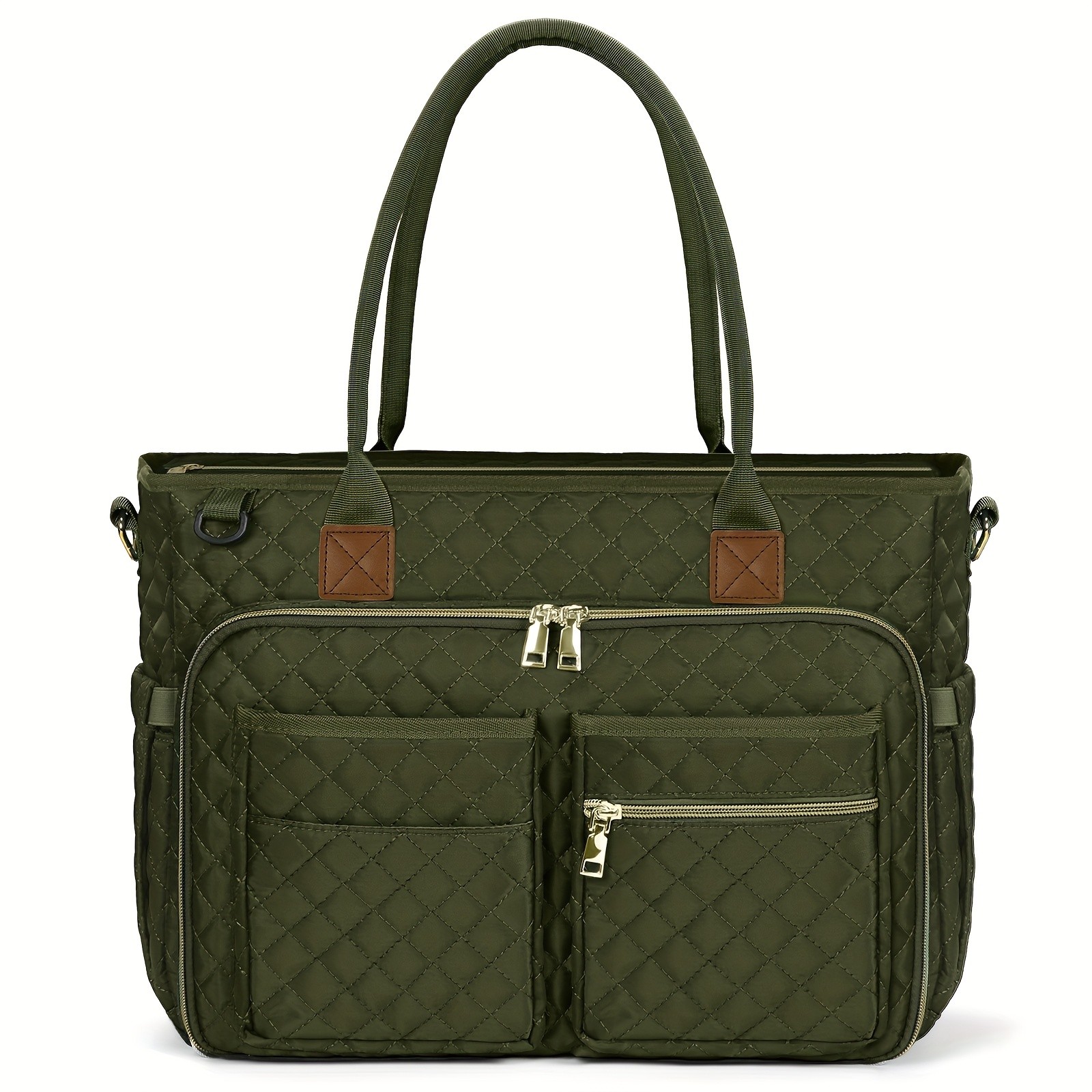 NUBILY Women’s 15.6-Inch Teacher’s Laptop Bag – Professional Work Tote with Insulated Pocket & Crossbody Strap