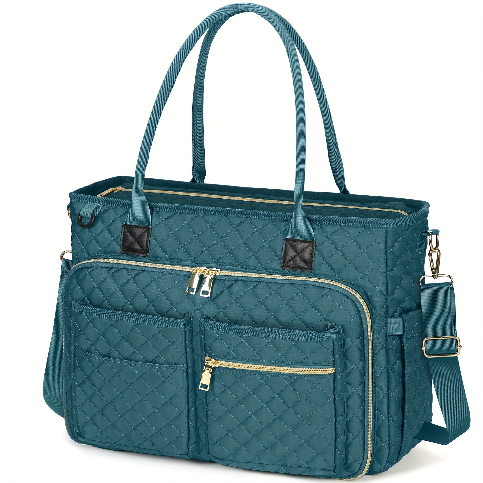 NUBILY Women’s 15.6-Inch Teacher’s Laptop Bag – Professional Work Tote with Insulated Pocket & Crossbody Strap