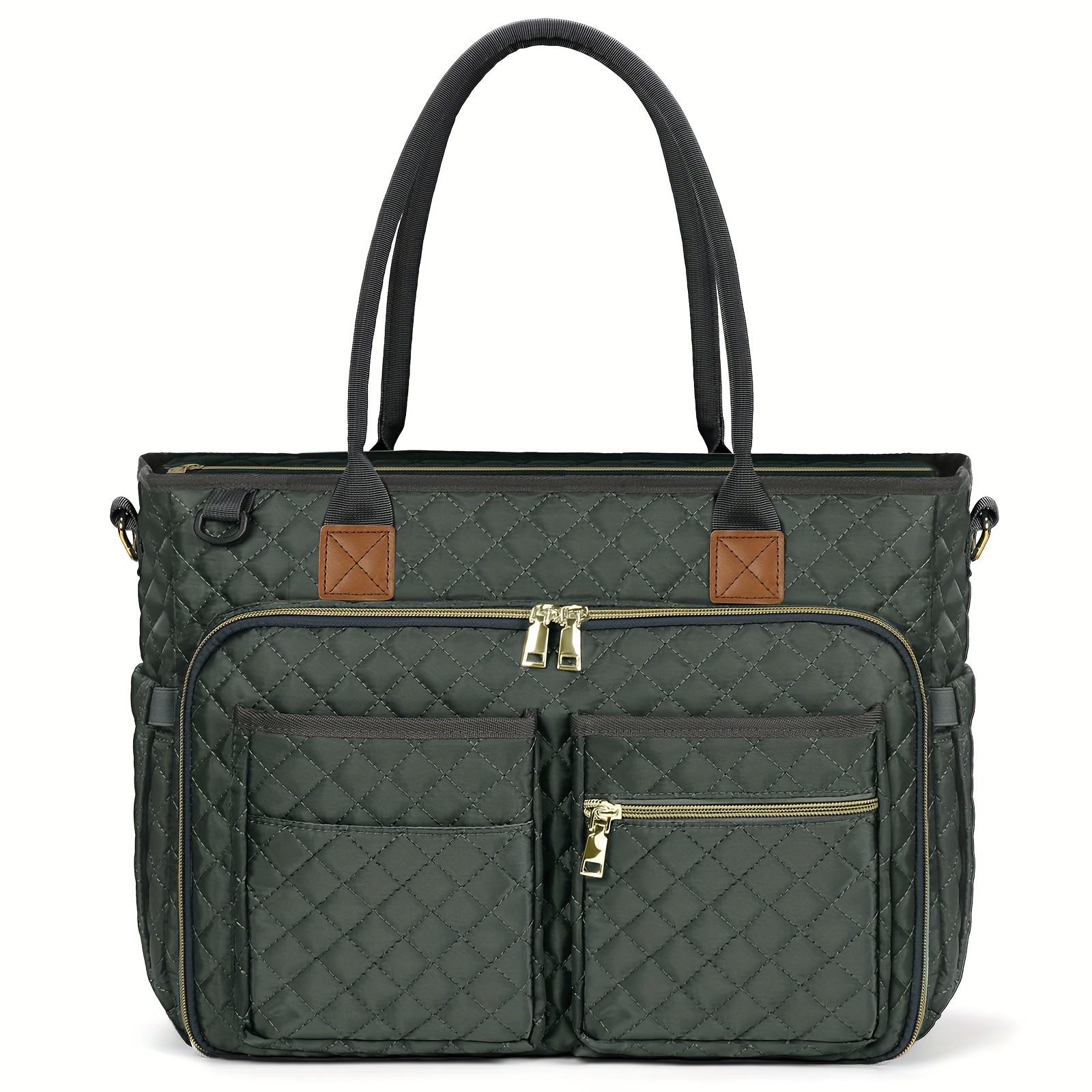 NUBILY Women’s 15.6-Inch Teacher’s Laptop Bag – Professional Work Tote with Insulated Pocket & Crossbody Strap