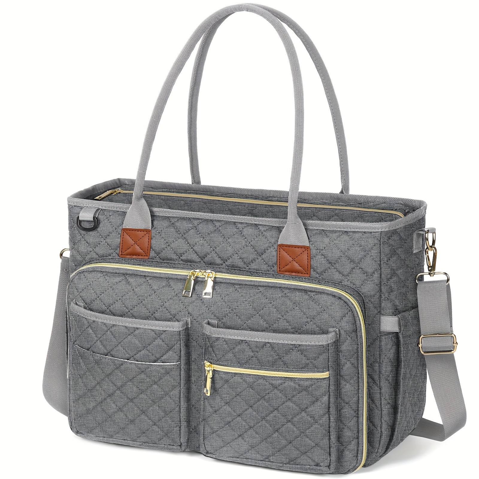 NUBILY Women’s 15.6-Inch Teacher’s Laptop Bag – Professional Work Tote with Insulated Pocket & Crossbody Strap