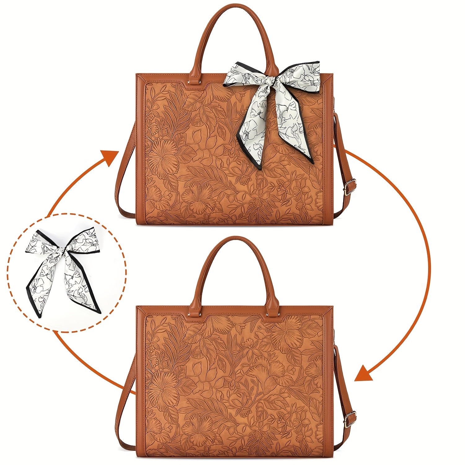 NUBILY Women’s 39.62 cm Large Laptop Bag – Lightweight Nylon Work Tote with Tablet Pocket & Adjustable Strap