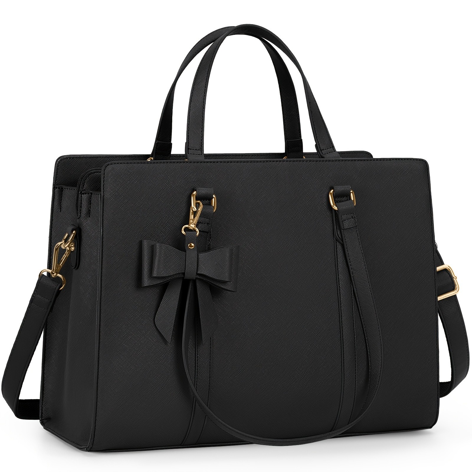 NUBILY Women’s 39.62 cm Laptop Tote Bag – Elegant PU Leather Work Bag for Modern Professionals