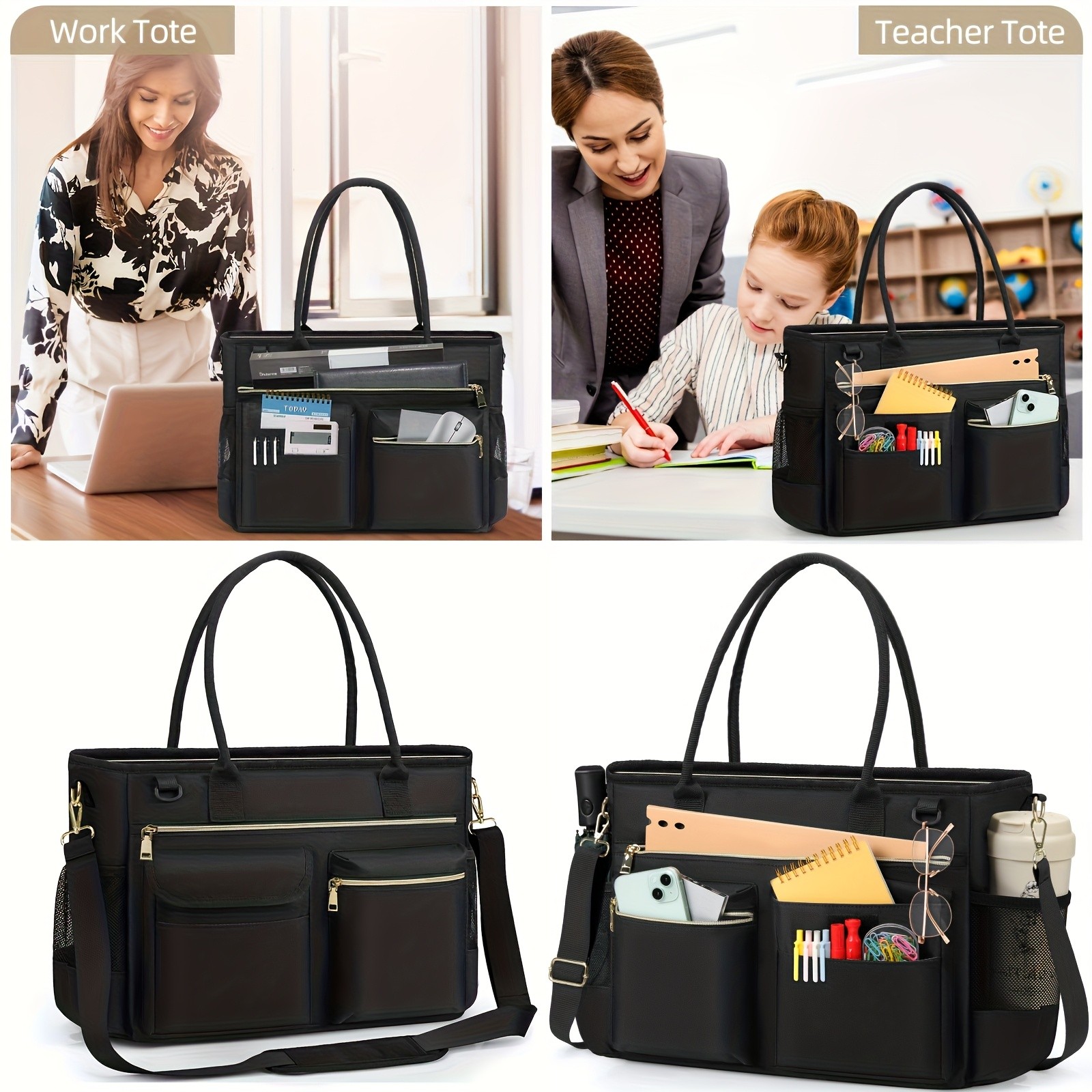 NUBILY Women’s 15.6-Inch Laptop Bag – Casual, Lightweight & Large Capacity Professional Tote