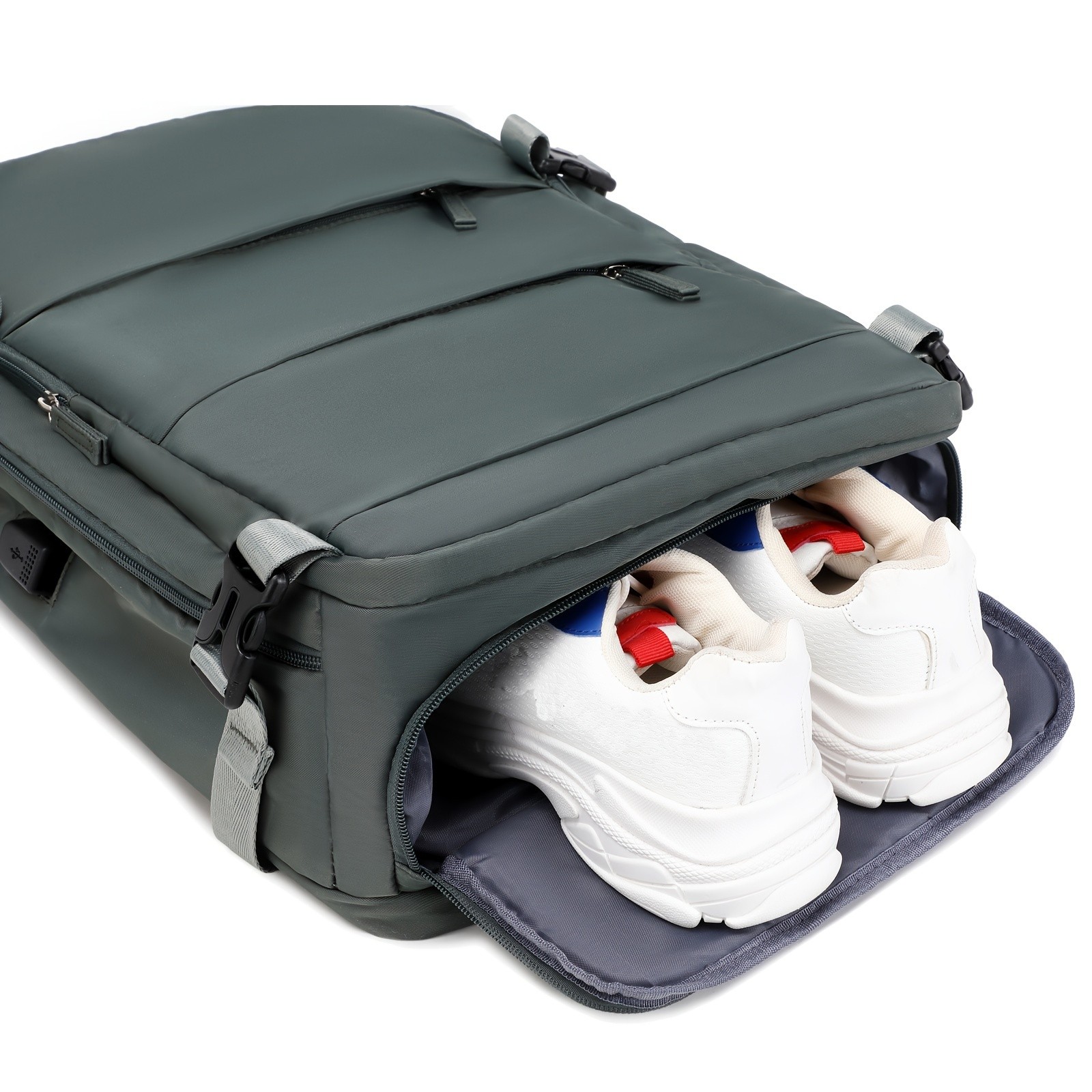 ENOSHI Ladies’ Laptop Backpack – Airline-Approved Travel Bag with USB Charging & 15.6-Inch Laptop Compartment