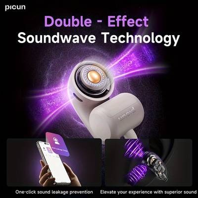 Picun W3 OWS Wireless Headphones – 60H Power, 3D Surround Sound & Lightweight Open-Wear Comfort