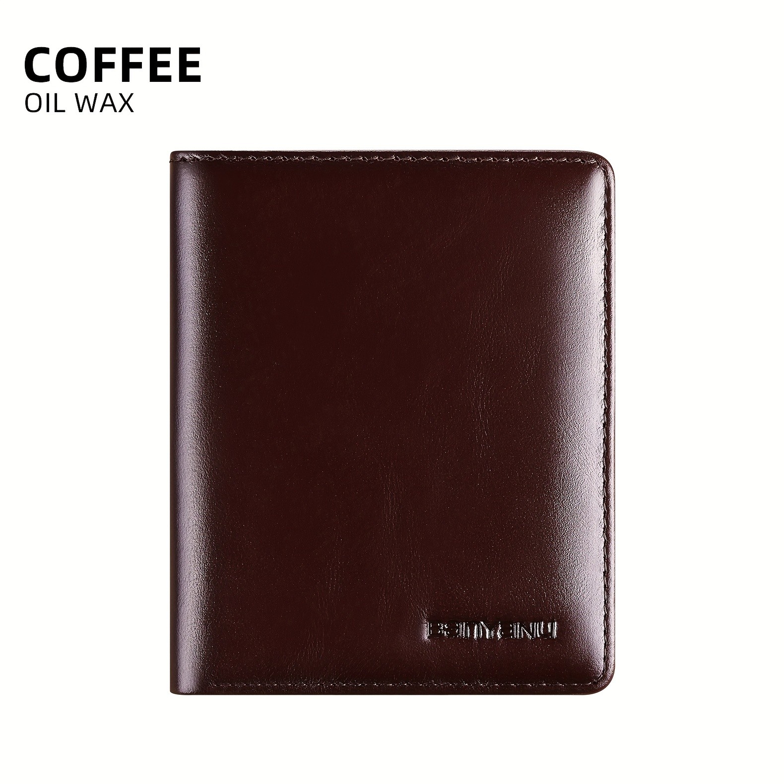 BANYANU Vintage Genuine Leather Men’s Wallet – Slim Top-Layer Cowhide with Multi-Card Holder & Secure Snap Closure