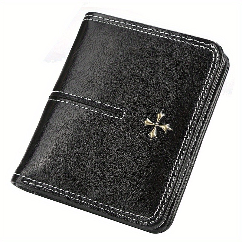 BAELLERRY Women’s Slim Wallet – IC Magnetic Closure, Double-Fold Billfold, Zipper Coin Pocket & Multi-Card Holder