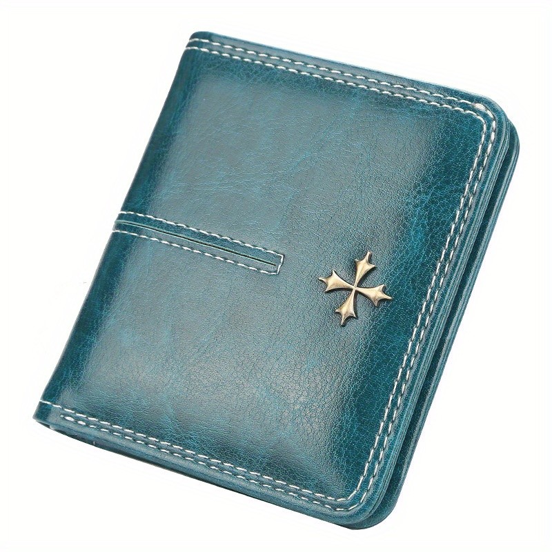 BAELLERRY Women’s Slim Wallet – IC Magnetic Closure, Double-Fold Billfold, Zipper Coin Pocket & Multi-Card Holder