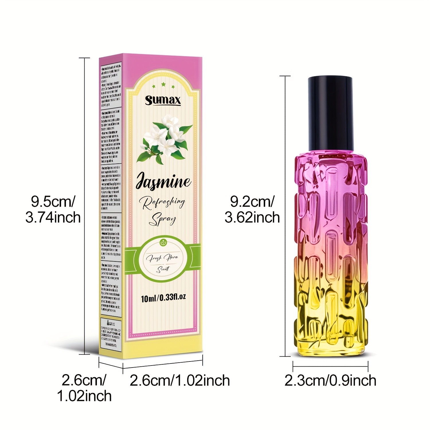 SUMAX Jasmine Flower Refreshing Deodorizing Spray – Gentle, Fragrant & Perfect for Summer Confidence