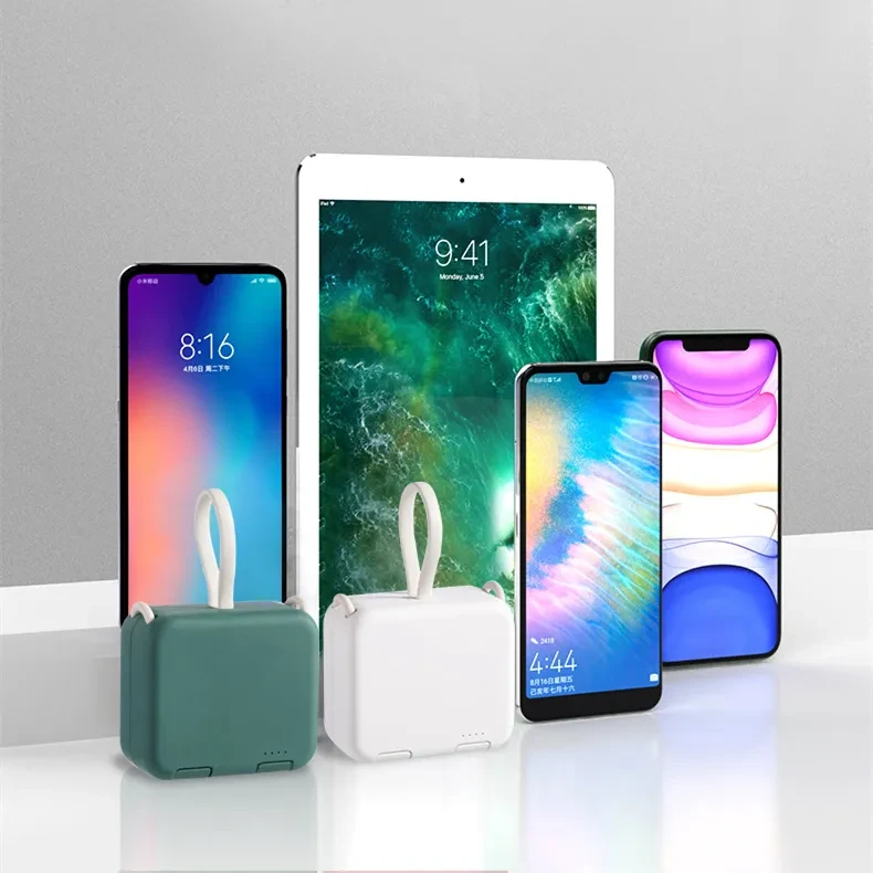 Multi-function With Own Cord Handbag Back Clip Power Bank Portable Charger