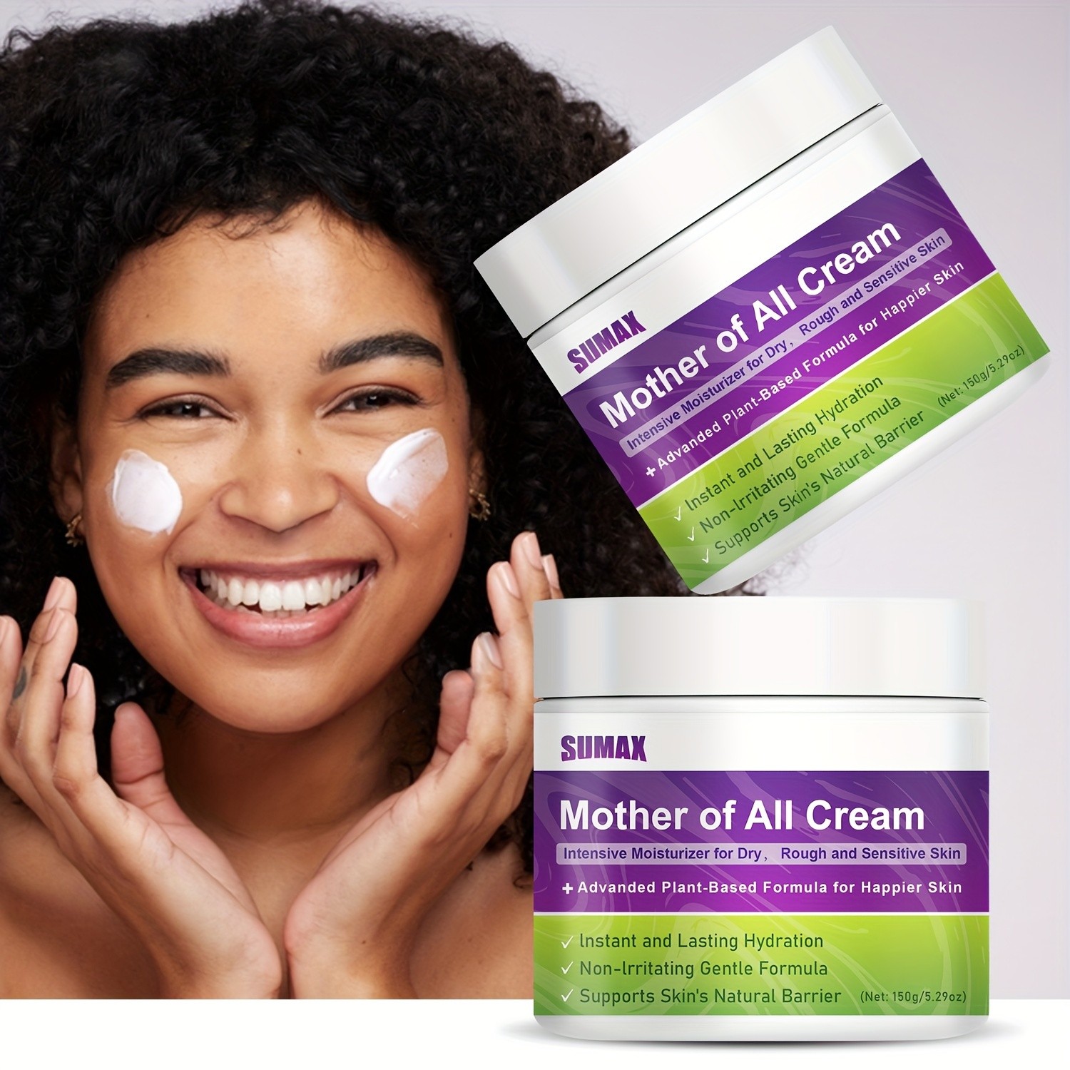 SUMAX Hydrating Face Cream – Ceramide & Hyaluronic Acid Moisture Barrier Enhancing Cream (150g)