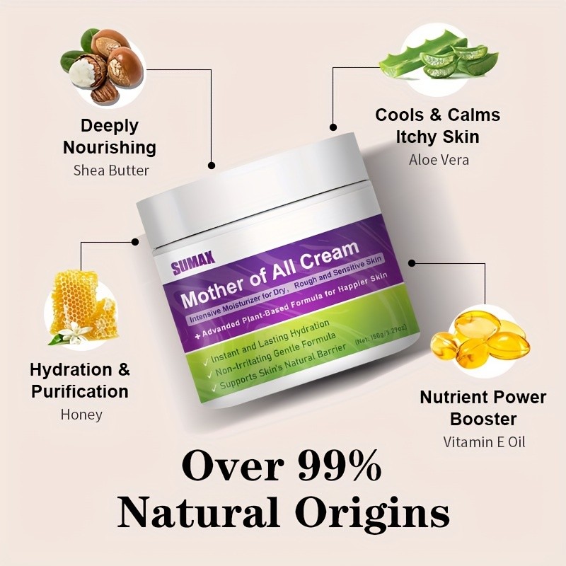 SUMAX Hydrating Face Cream – Ceramide & Hyaluronic Acid Moisture Barrier Enhancing Cream (150g)