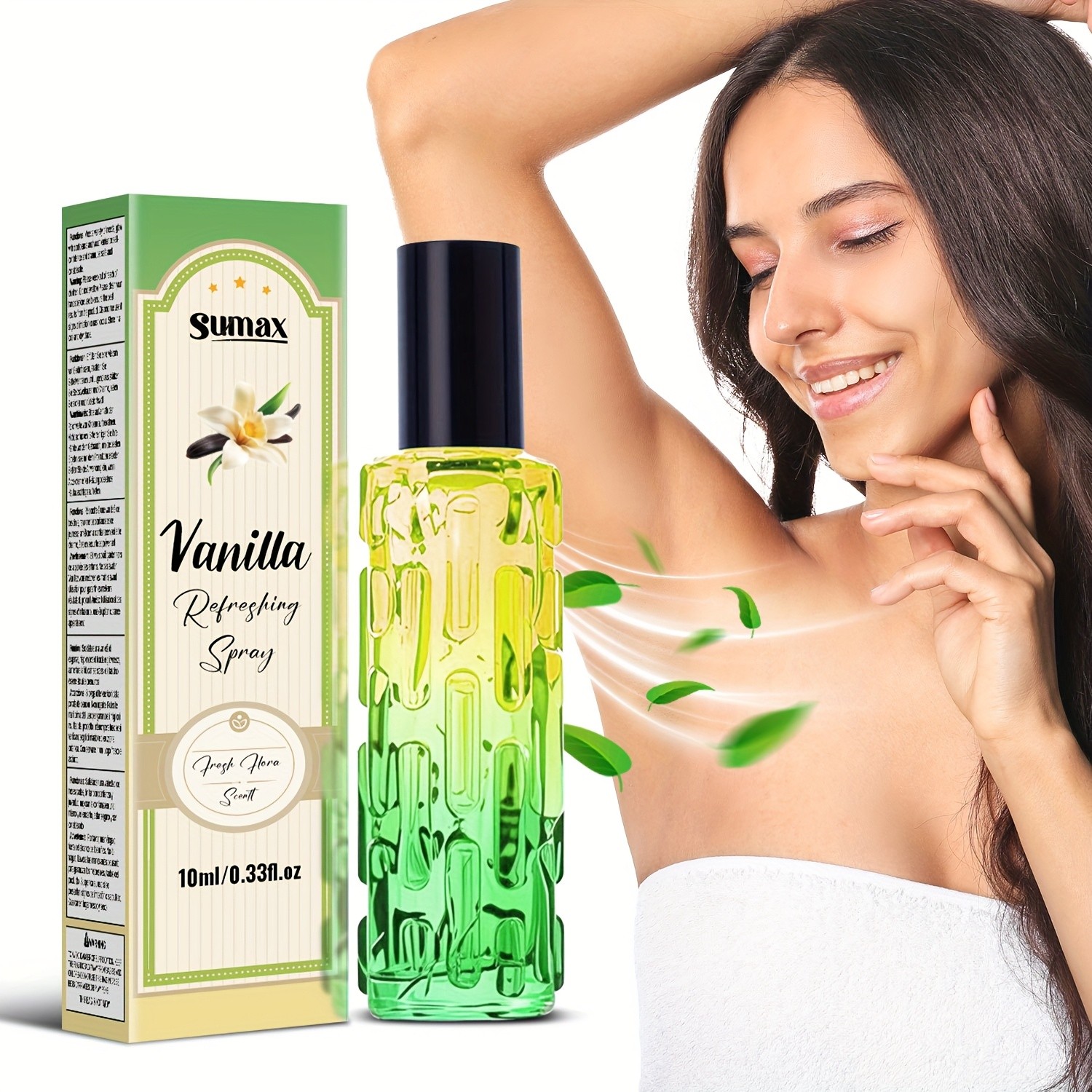 SUMAX Vanilla Deodorant Spray – Alcohol-Free Body Odor Control with Natural Vanilla Fragrance