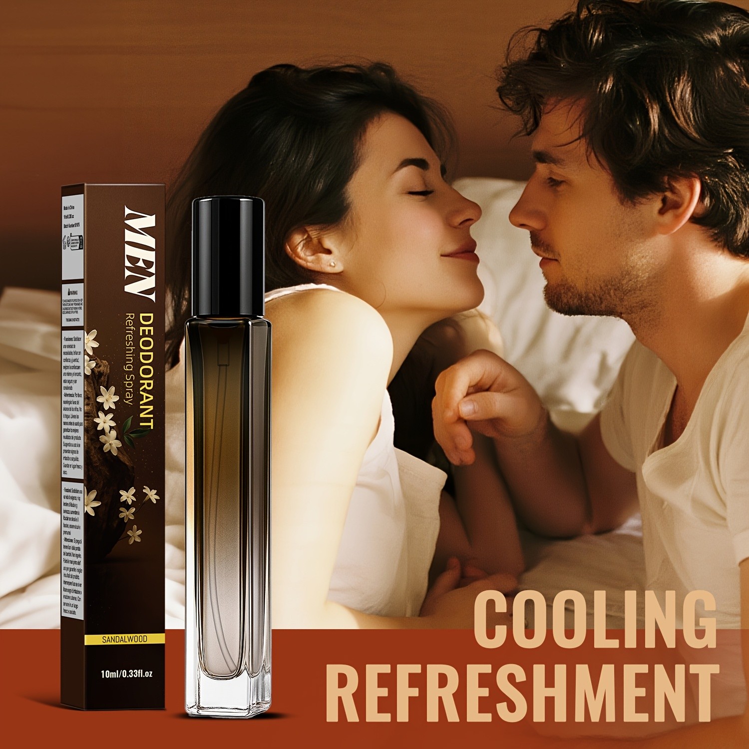 SUMAX Men’s Classic Sandalwood Deodorant Spray – Alcohol-Free, 48-Hour Freshness in a Portable 10ml Bottle