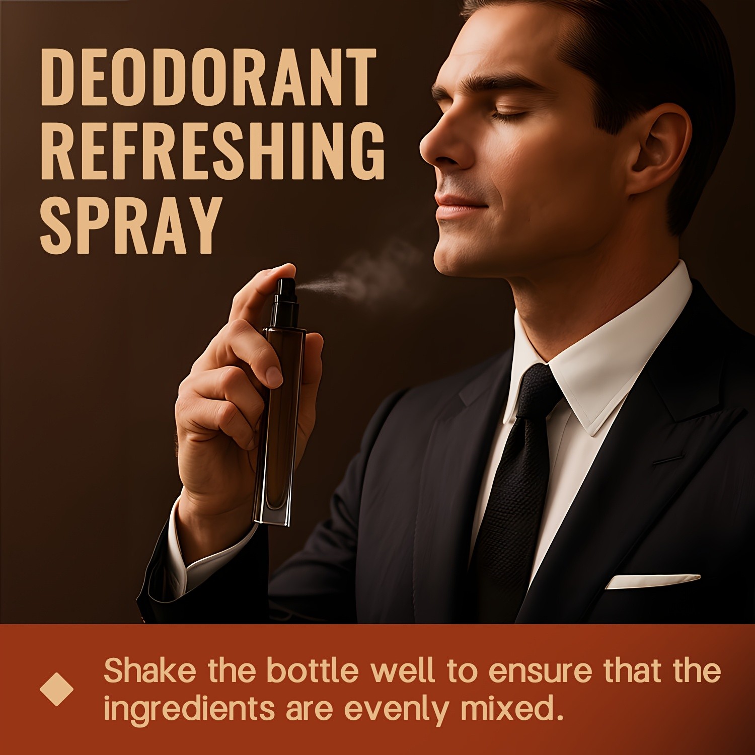 SUMAX Men’s Classic Sandalwood Deodorant Spray – Alcohol-Free, 48-Hour Freshness in a Portable 10ml Bottle