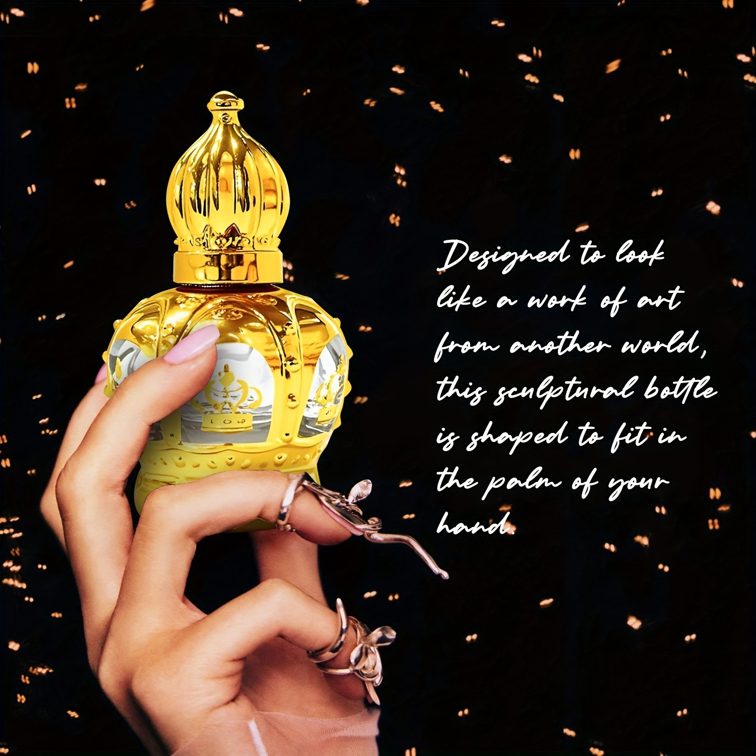 SUMAX Luxury Golden Crown Perfume Roller Ball – Alcohol-Free Long-Lasting Royal Fragrance Oil with Gift Box