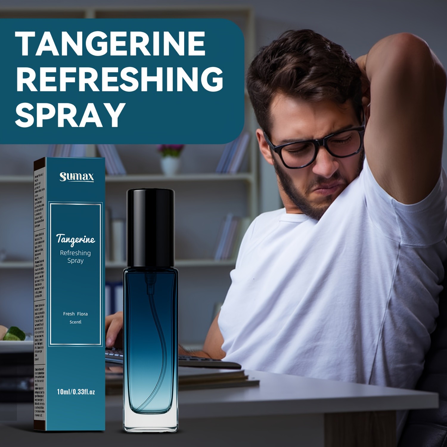 SUMAX Men’s & Women’s Citrus Deodorizing Fragrance Spray – Long-Lasting Fresh Citrus Aroma in a Sleek Travel Bottle