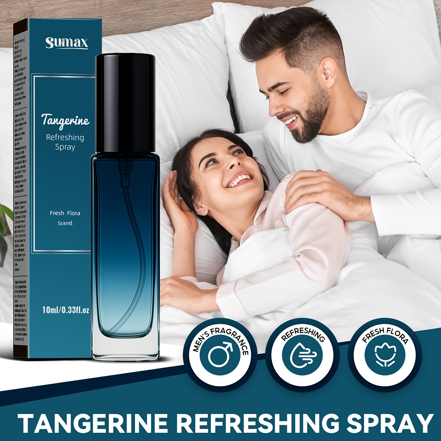 SUMAX Men’s & Women’s Citrus Deodorizing Fragrance Spray – Long-Lasting Fresh Citrus Aroma in a Sleek Travel Bottle